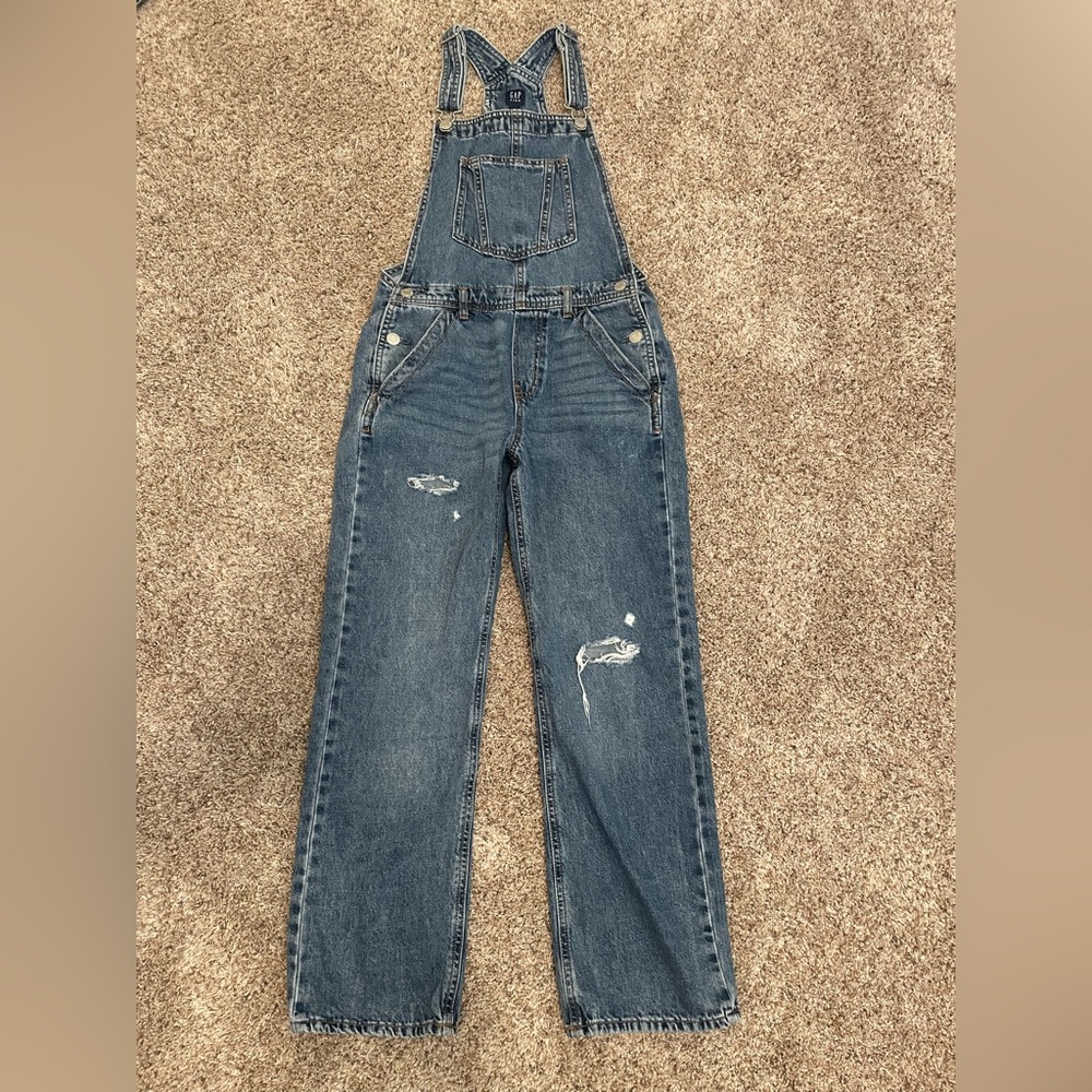 GAP Kids Blue Denim Overalls XL
